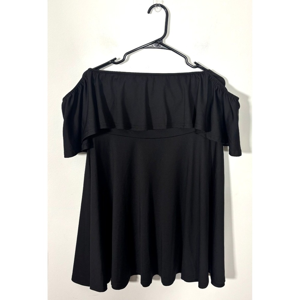 Rosianna Women's Large Off Should Strapless Mini Dress Black